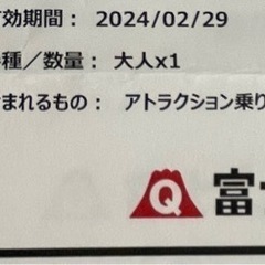 富士急ハイランドフリーパス　2枚の画像