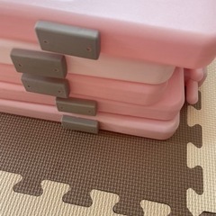 【最終お値下げ】caraz ベビーサークル　ピンクの画像