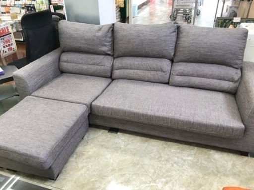 【決まりました】◯3人掛けソファ　オットマン付き　（334）