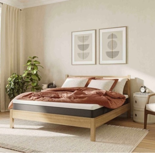 NO.830 【新品未使用】エマ・スリープ ダブルベッドフレーム ナチュラル