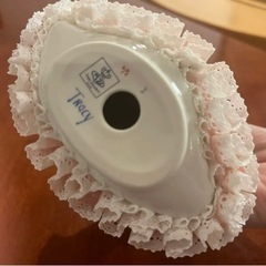 アイリッシュドレスデン Tracy ピンクホワイトドレス レース人形 磁器の画像