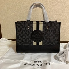 直接のみ！❤︎新品未使用❤︎ coach ジャガード　ブラック　...