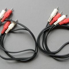 ピンプラグ　オーディオケーブル　SONY製　１ｍ×2組