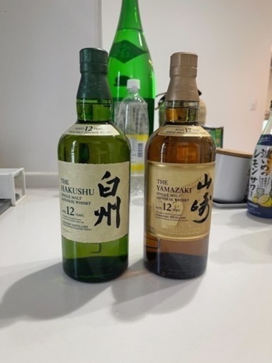 白州　山崎　12年　ウイスキー　未開封