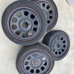 デイトナ　スチールホイール　夏タイヤ付き4本セット　165/55...