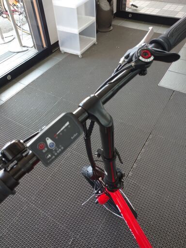 【電動アシスト自転車/折り畳み自転車/14インチ/赤/6段変速】