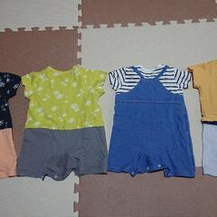 GU 70サイズ カバーオール 4枚セット②の画像