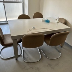 会議テーブル　95cmx150cmの画像