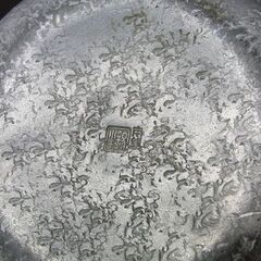 錫半 砲口 急須 本錫製 煎茶道具 約316g 茶器 刻印あり 老舗 札幌 手稲の画像