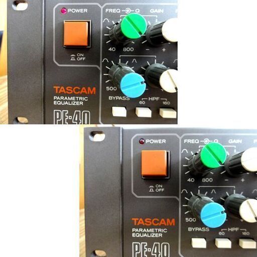ジャンク扱い TASCAM PE-40 PARAMETRIC EQUALIZER タスカム パラメトリックイコライザー パライコ 機材