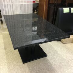 大理石 ダイニングテーブル 組み立て式 幅130cm奥行80cm...