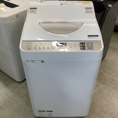 安心の6ヶ月保証付き！！ SHARP　5.5kg縦型洗濯乾燥機　ES-T5CBK-N  2019年製