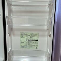 美品　TOSHIBA　東芝　冷蔵庫　GR-P15BS(K)　2019年制　ブラック　 右開きタイプ /2ドア /153Lの画像