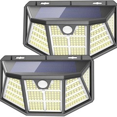 センサーライト ソーラーライトLED  5面発光 自動点灯 人感センサーの画像