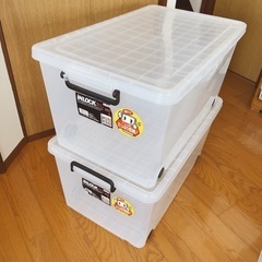 決まりました⭐︎キャスター付　押入れケース　衣装ケース2個