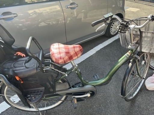 電動自転車　チャイルドシート付き　決まりました。
