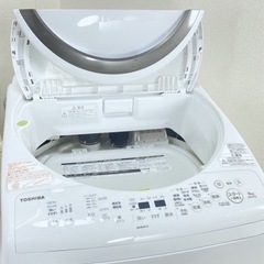 (送料無料) 洗濯・乾燥機 洗8kg 乾4.5kg 温風で完全に乾かす マジックドラム Ag＋抗菌メガシャワー洗浄 TOSHIBA ⑧の画像