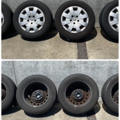 195/65r15 ノーマルタイヤホイール　4本セット テッチンの画像