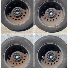 195/65r15 ノーマルタイヤホイール　4本セット テッチンの画像