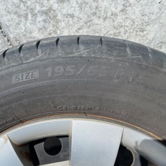 195/65r15 ノーマルタイヤホイール　4本セット テッチンの画像