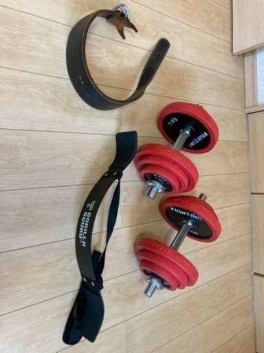 筋トレセット　ダンベル　トレーニングベルト