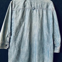 HARE七分袖デニムシャツ　size Sの画像