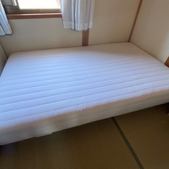 最終値下げ 無印良品　ベッド　脚付マットレス　収納付き セミダブル