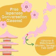 Free japanese class!!の画像