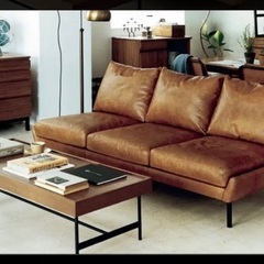 unico 3人掛けソファ 革