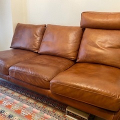 unico 3人掛けソファ 革