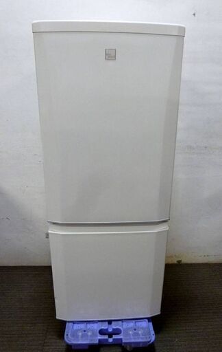 2020年製　高年式　MITSUBISHI　冷蔵庫　動作良好　MR-P15EE-KW1　3か月保証付き　146L　冷蔵100L　冷凍46L　一人暮らし　ガラス棚　右開き