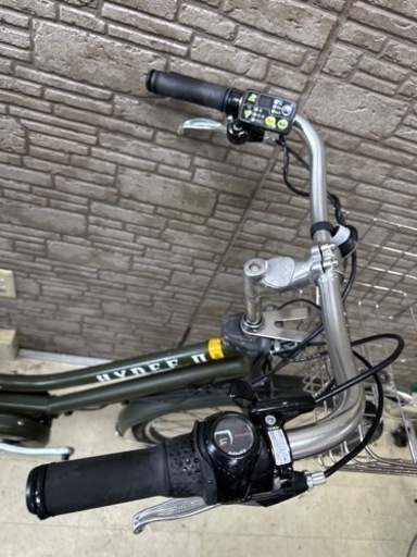 サマーSALE  東京23区配達無料　新基準 ブリヂストン ＨＹＤＥＥ-Ⅱ(ハイディ ツー) 12.8Ah リチウム 電動自転車 中古　BS 1027