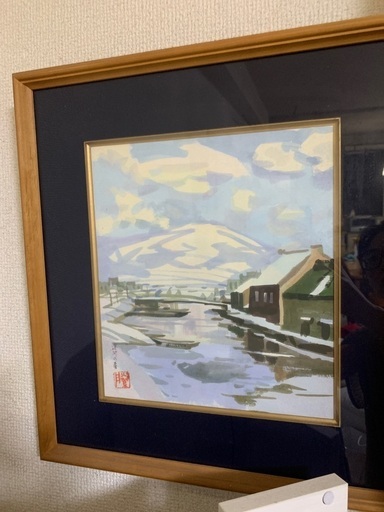 絵画　作家　萬谷藤男　https://hokkaidogarou.co.jp/products/%e5%b1%b1%e6%9d%91%