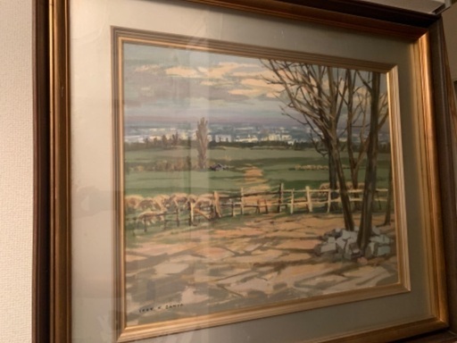 無名作家の風景画です