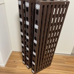 ニトリ　6つ折りすのこ(ブラウン)の画像