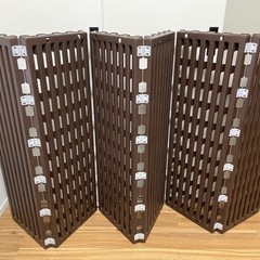 ニトリ　6つ折りすのこ(ブラウン)の画像