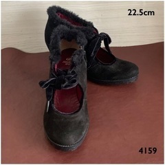 HAWKINS【22.5㎝】ハイソールブーティ☆クリーニングお手入れ済