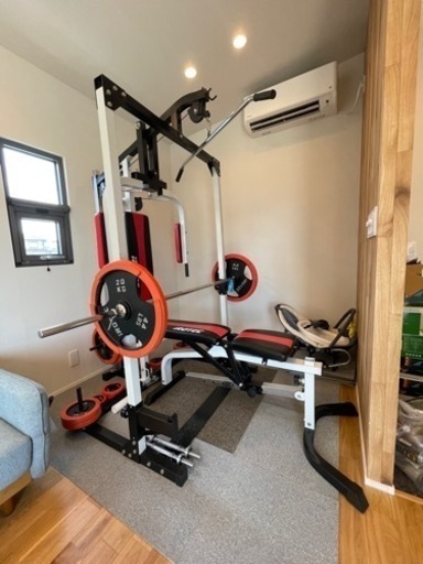 ベンチプレスセット　組み立て済み