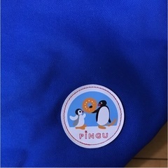 PiNGU 手提げバック　ブルー　トートバック　ナイロンバックの画像