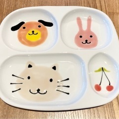 子供プレート&コップ（動物）の画像