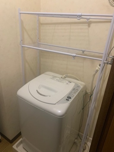 SANYO 洗濯機 ASW-EG50A(W)とパイプラック (すえつぐ) 掛川の生活家電