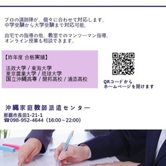 集団塾の価格帯での個別指導＊那覇市長田（沖縄家庭教師派遣センター）の画像