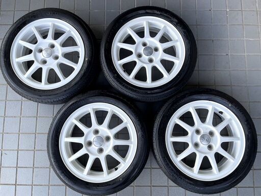 ★希少軽量美品★スイスポ純正ホイール（ENKEI製）★165/55R15★7分山