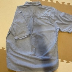 ユニクロ④オックスフォードオーバーサイズプルオーバー（半袖）ブルーの画像