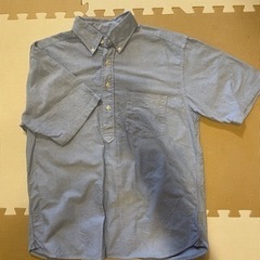 ユニクロ④オックスフォードオーバーサイズプルオーバー（半袖）ブルー