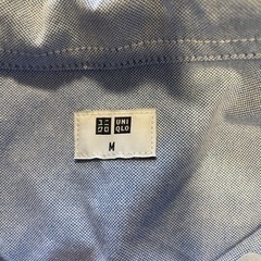 ユニクロ④オックスフォードオーバーサイズプルオーバー（半袖）ブルーの画像