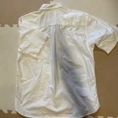 ユニクロ⑤オックスフォードオーバーサイズプルオーバー（半袖）ホワイトの画像