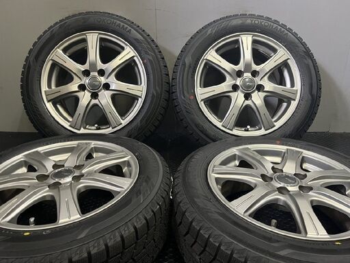 タイヤ新品【YOKOHAMA ice GUARD iG60 185/60R15】スタッドレス【MiLLOUS RE 15インチ 6J5HPCD100+43】19年製 170シエンタ等　(VTL786) クレジットカード QR決済可能