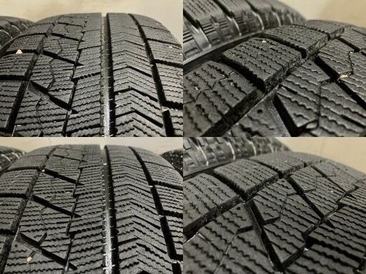 【BS BLIZZAK VRX 205/60R16】スタッドレス【ECO FORME SE-12 16インチ 6.5J5HPCD114.3+38】19年製 バリ溝 SAI プリウスα等　(TC824) クレジットカード QR決済可能