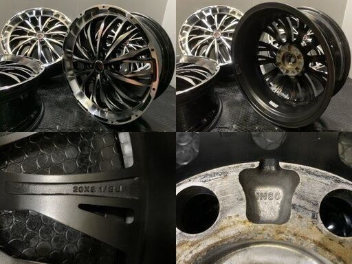 Lehrmeister VASTIA レアマイスター ヴァスティア 20インチ 4本 8.5J6HPCD139.7+60 空気圧センサー付 レクサスLX600 ランクル300 (VHV994)  クレジットカード QR決済可能 Lehrmeister VASTIA レアマイスター ヴァスティア 20インチ 4本 8.5